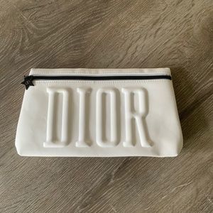 White Christian Dior Beaute Make-up Bag